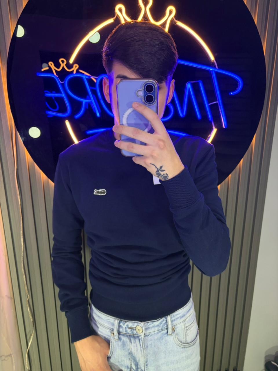 Poleron Cuello Redondo Lacoste