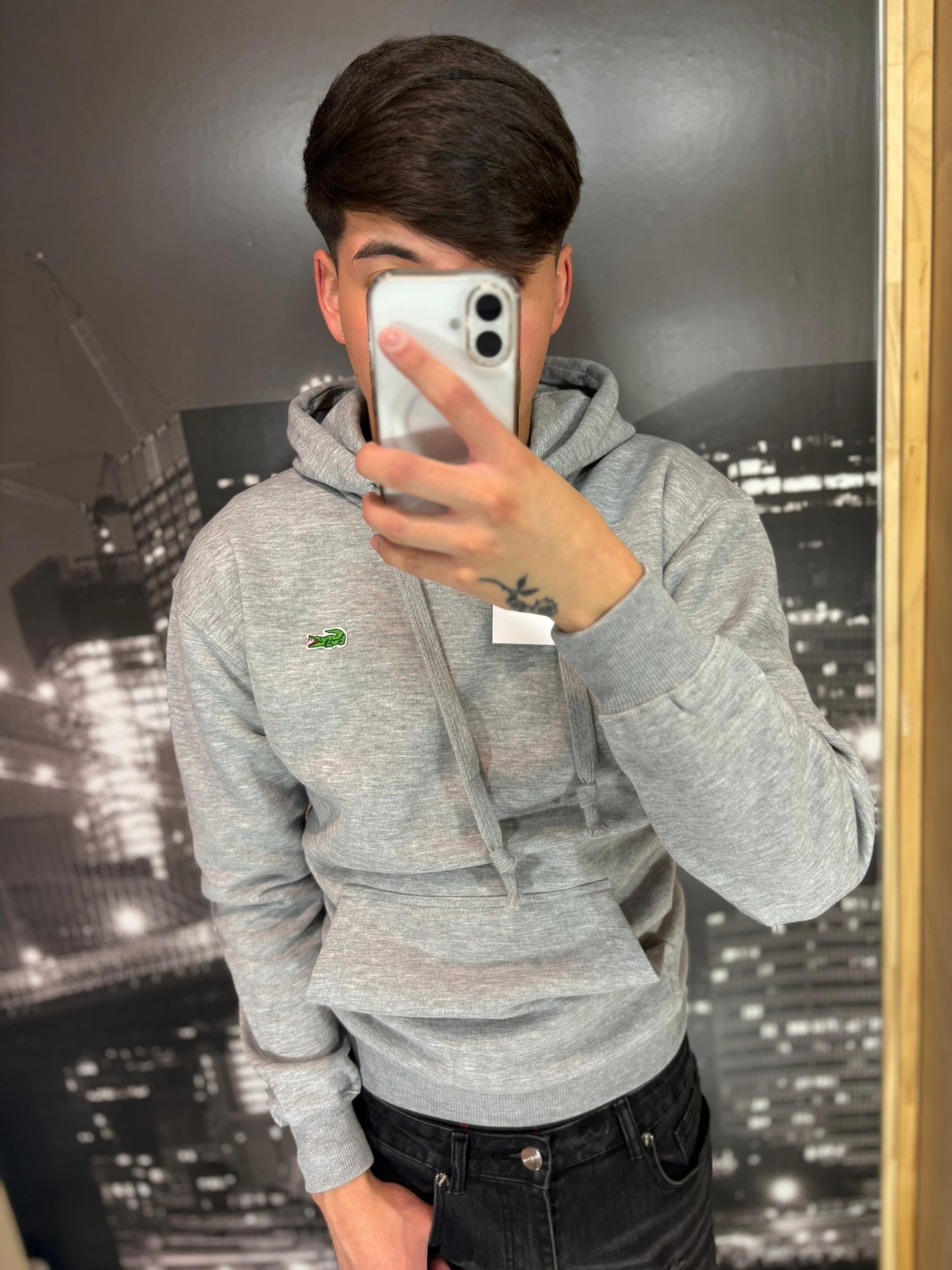 Poleron Lacoste Gris